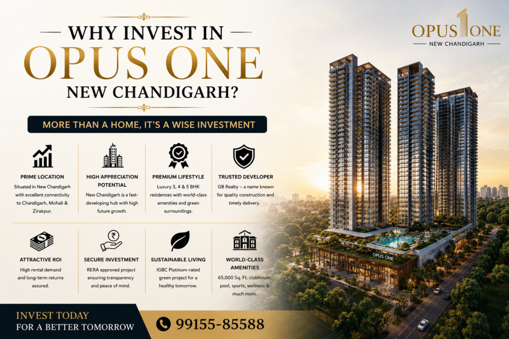 Why Invest in Opus One New Chandigarh?