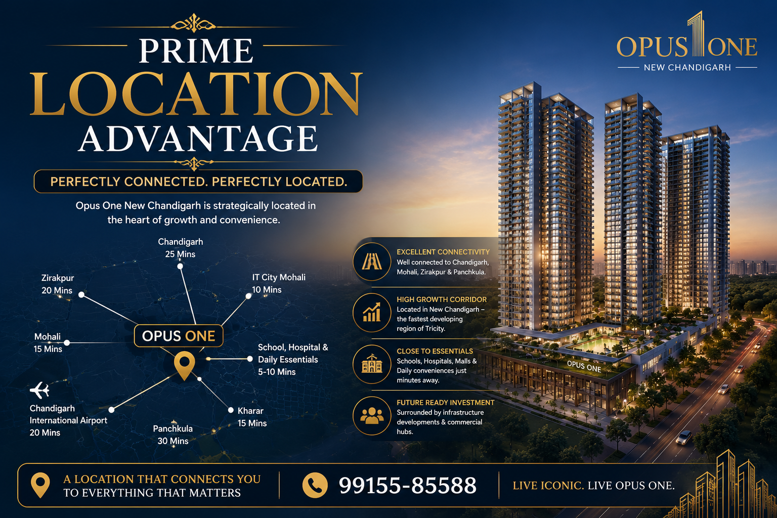 GB Realty Opus One Prime Location Advantage​